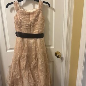 Us Angels Cream Lace Dress